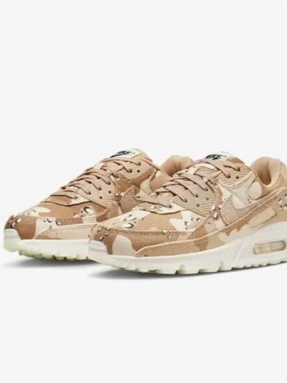 Nike Women’s Air Max 90 Desert Camo Sneakers - Tan & Cream